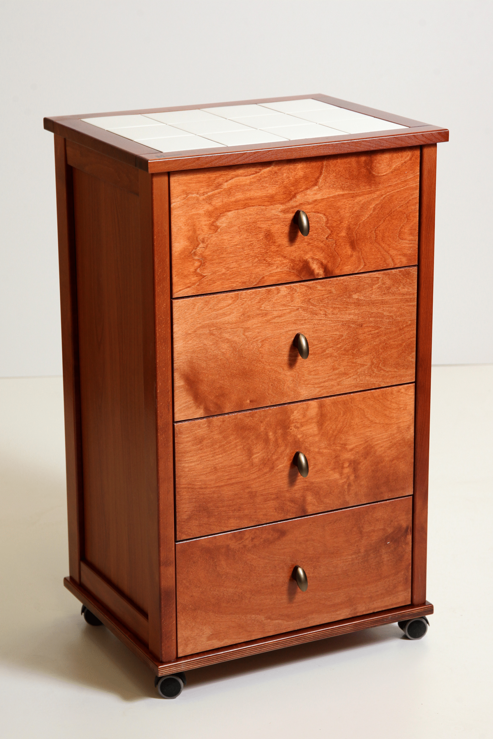 MAS159 cassettiera vesuvio poker ciliegio