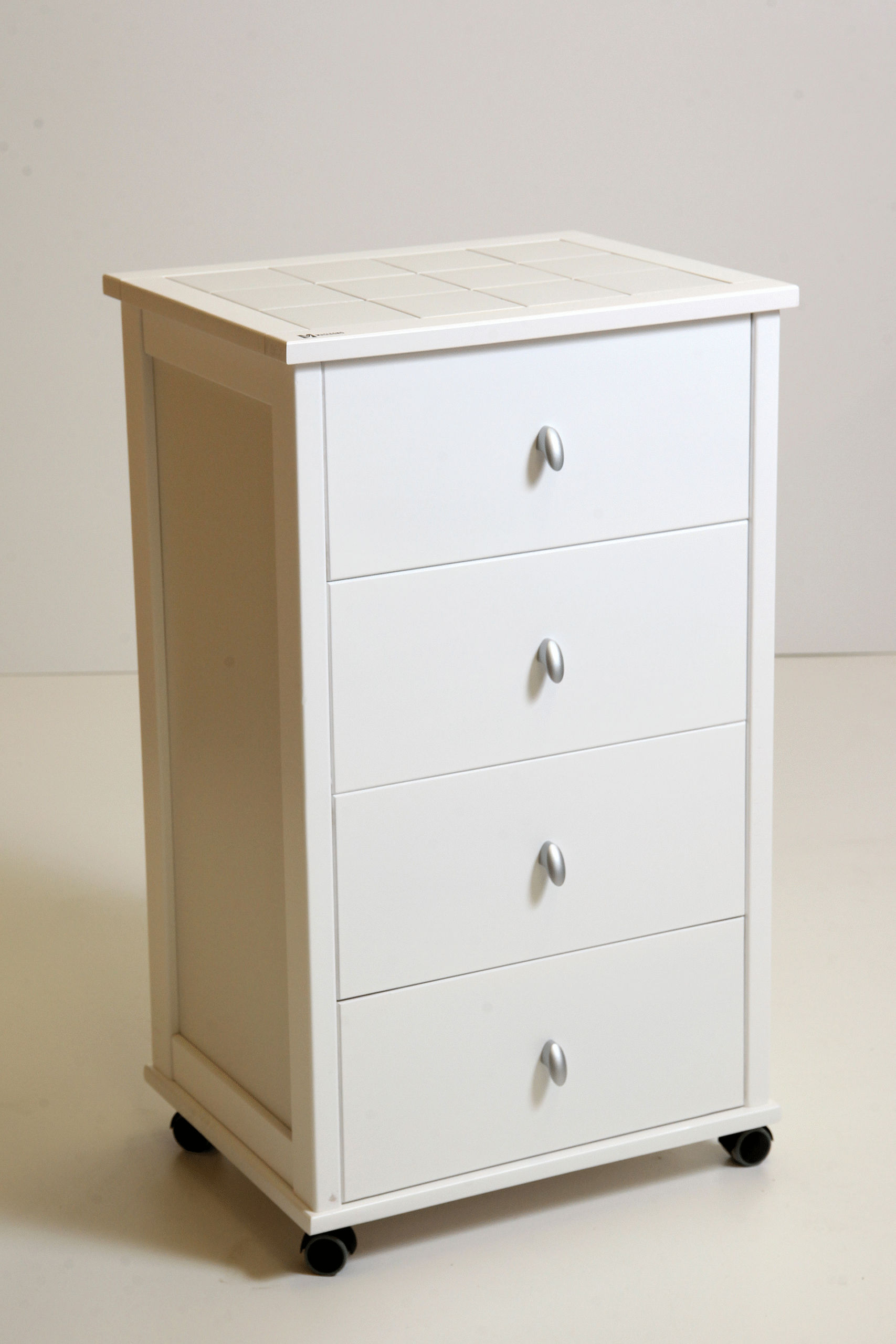 MAS184 cassettiera poker bianco