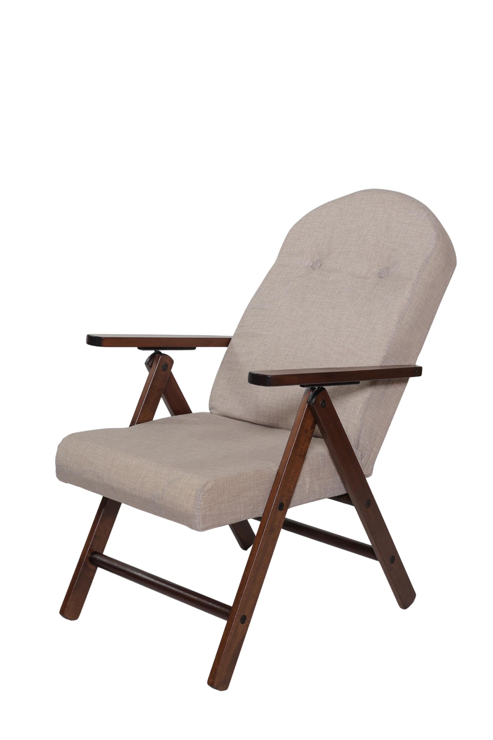 MAS011 POLTRONA AMALFI NOCE BEIGE TINTA UNITA INCLINAZIONE 1