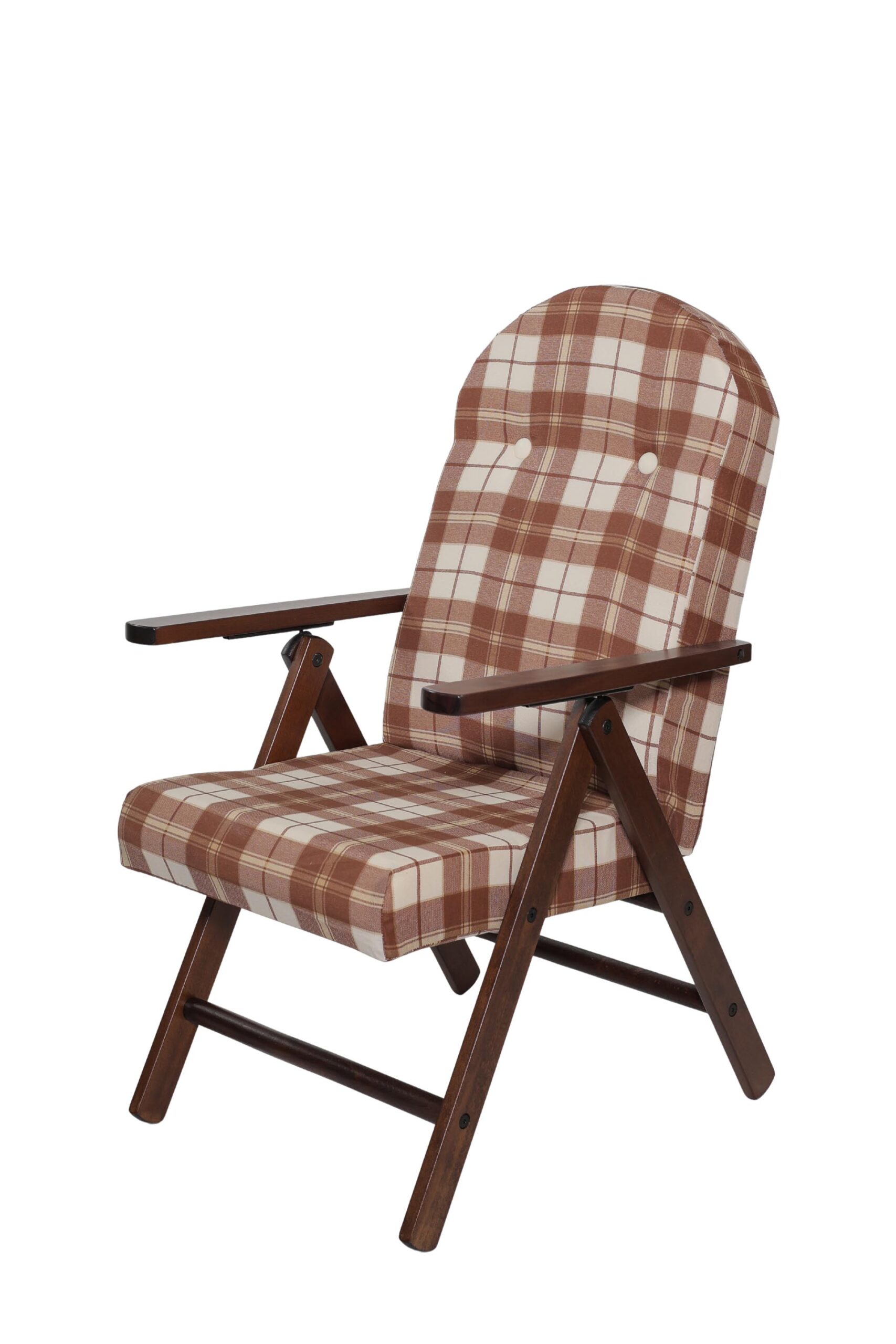 MAS011 POLTRONA AMALFI NOCE MARRONE CLASSICO