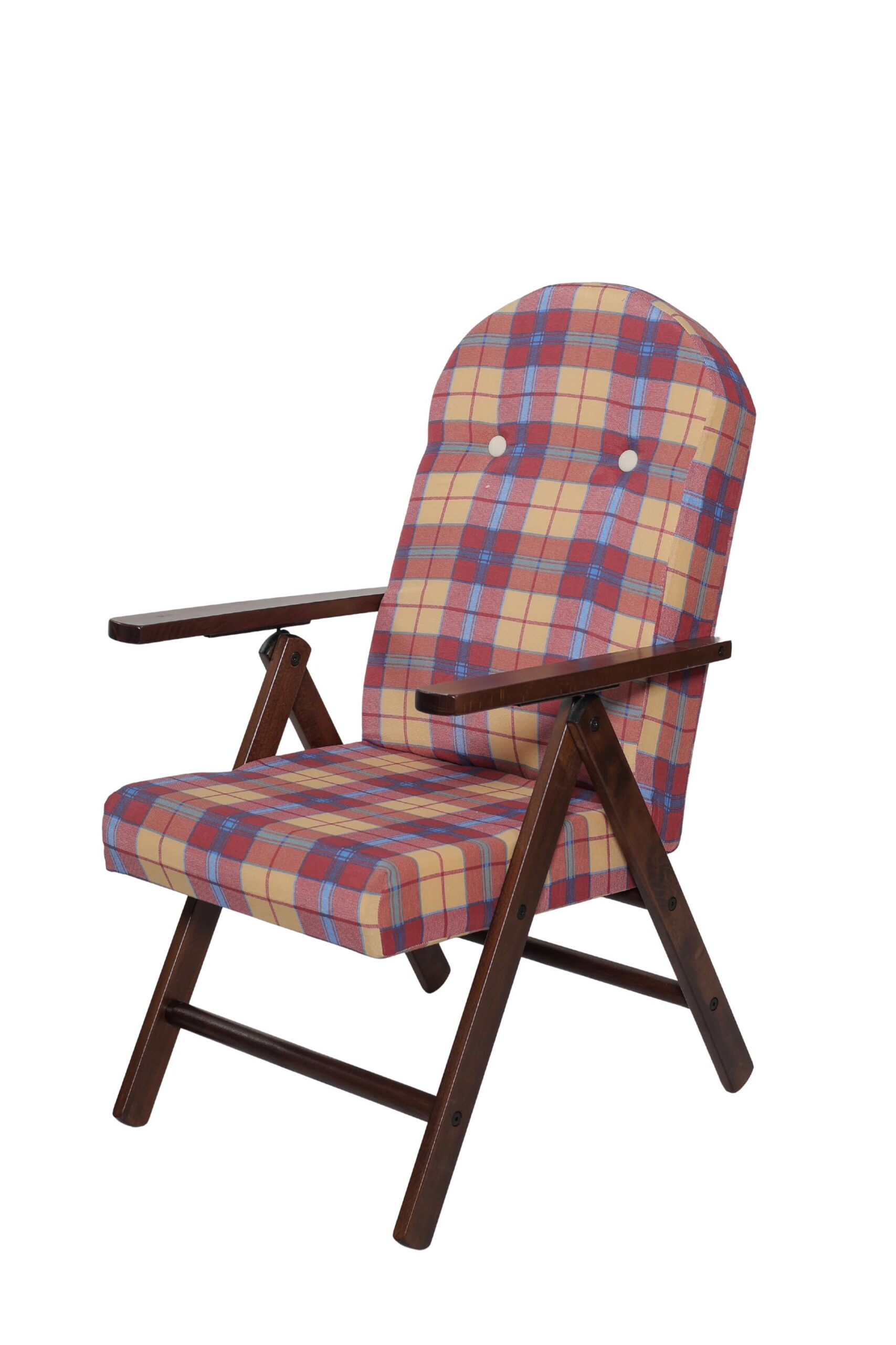 MAS011 POLTRONA AMALFI NOCE TESSUTO BORDO CLASSICO 1