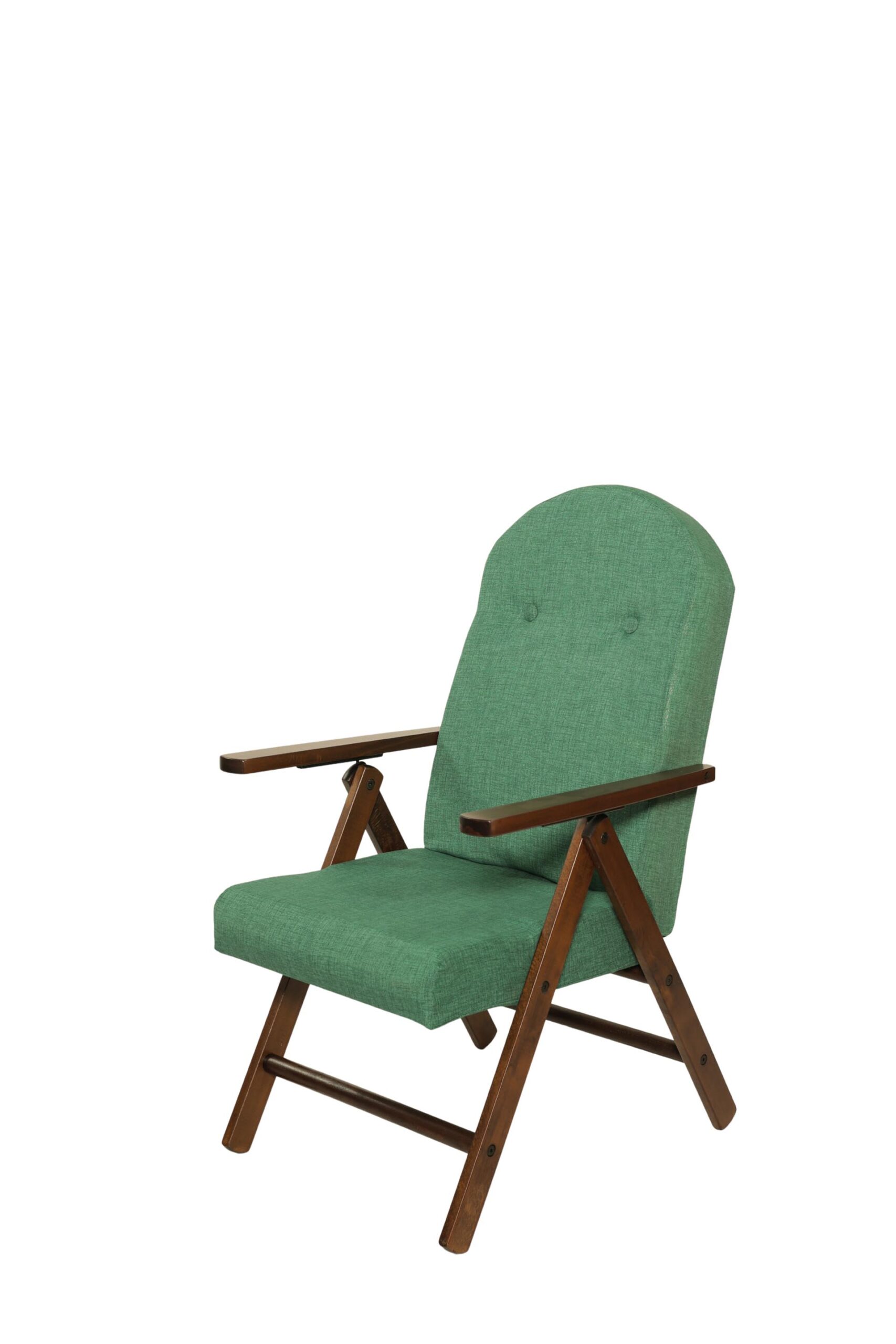 MAS011 POLTRONA AMALFI NOCE TINTA UNITA VERDE