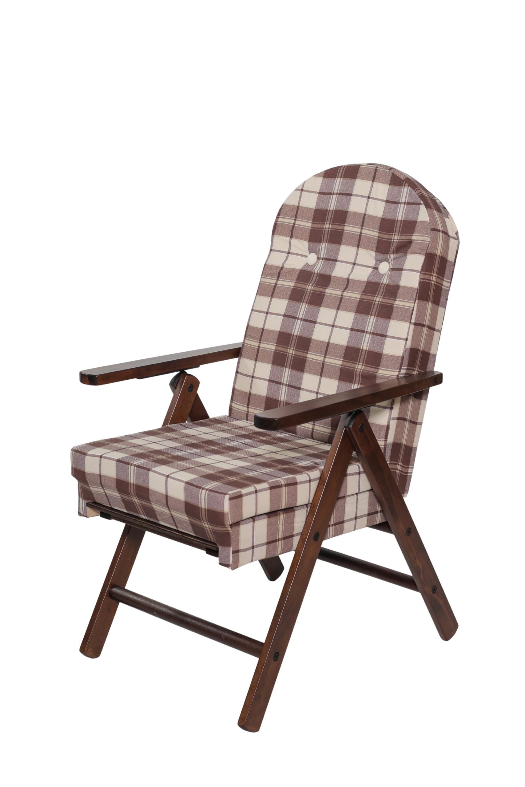 MAS012 POLTRONA AMALFI CON PROLUNGA NOCE MARRONE CLASSICO CHIUSA