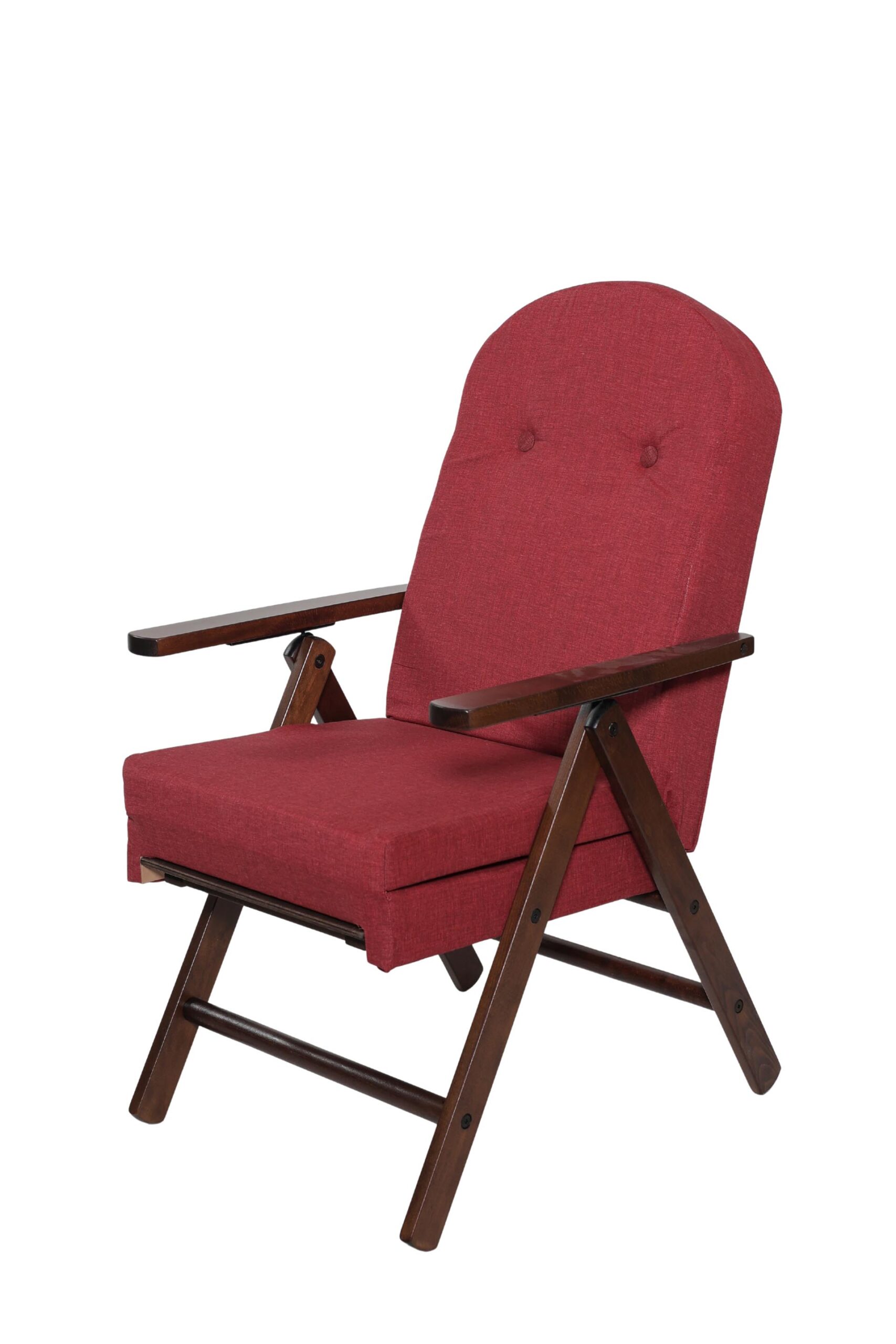 MAS012 POLTRONA AMALFI CON PROLUNGA NOCE TESSUTO TINTA UNITA BORDO CHIUSA