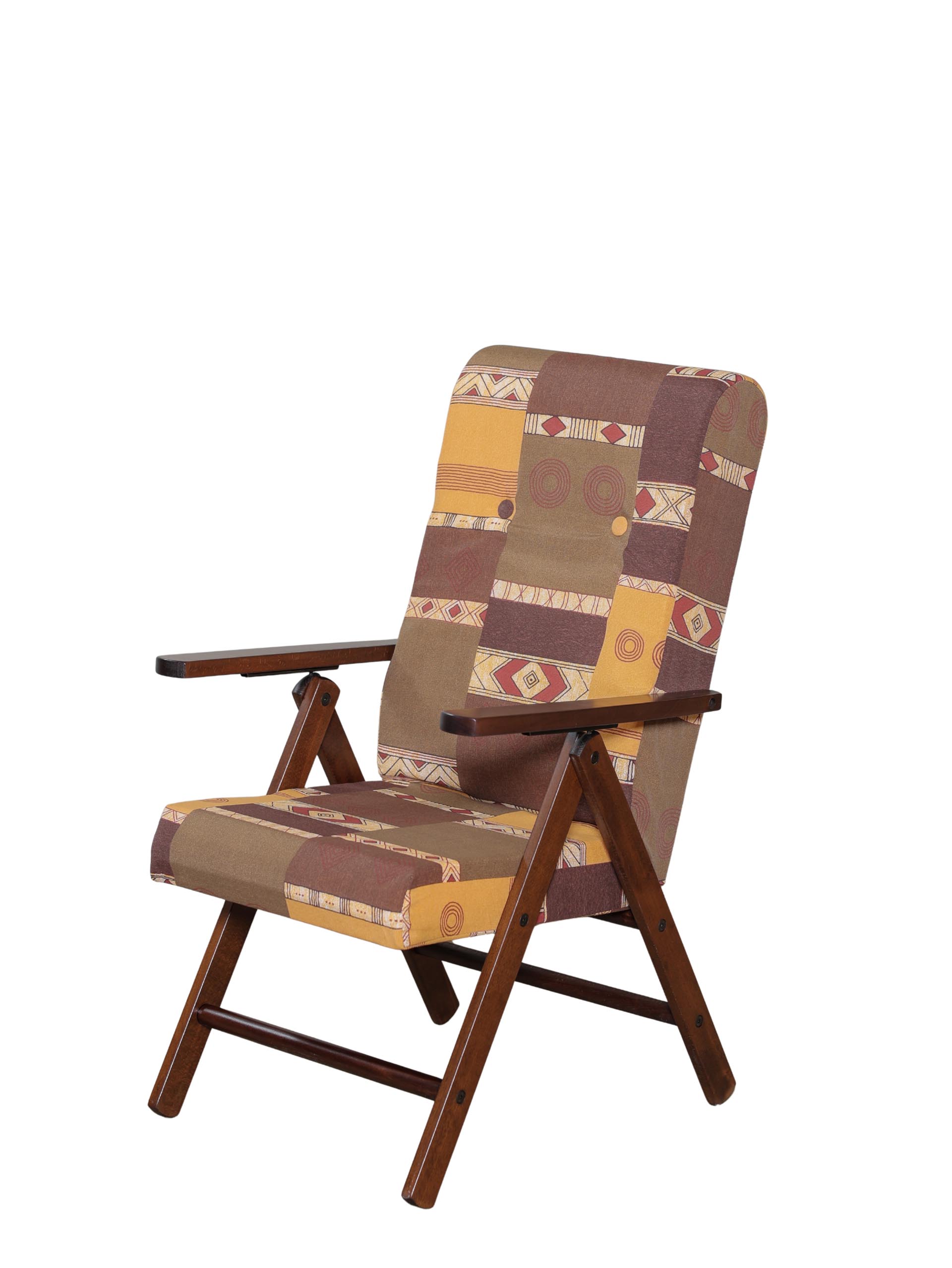 MAS020 POLTRONA MOLISANA NOCE TESSUTO APASCHE MARRONE