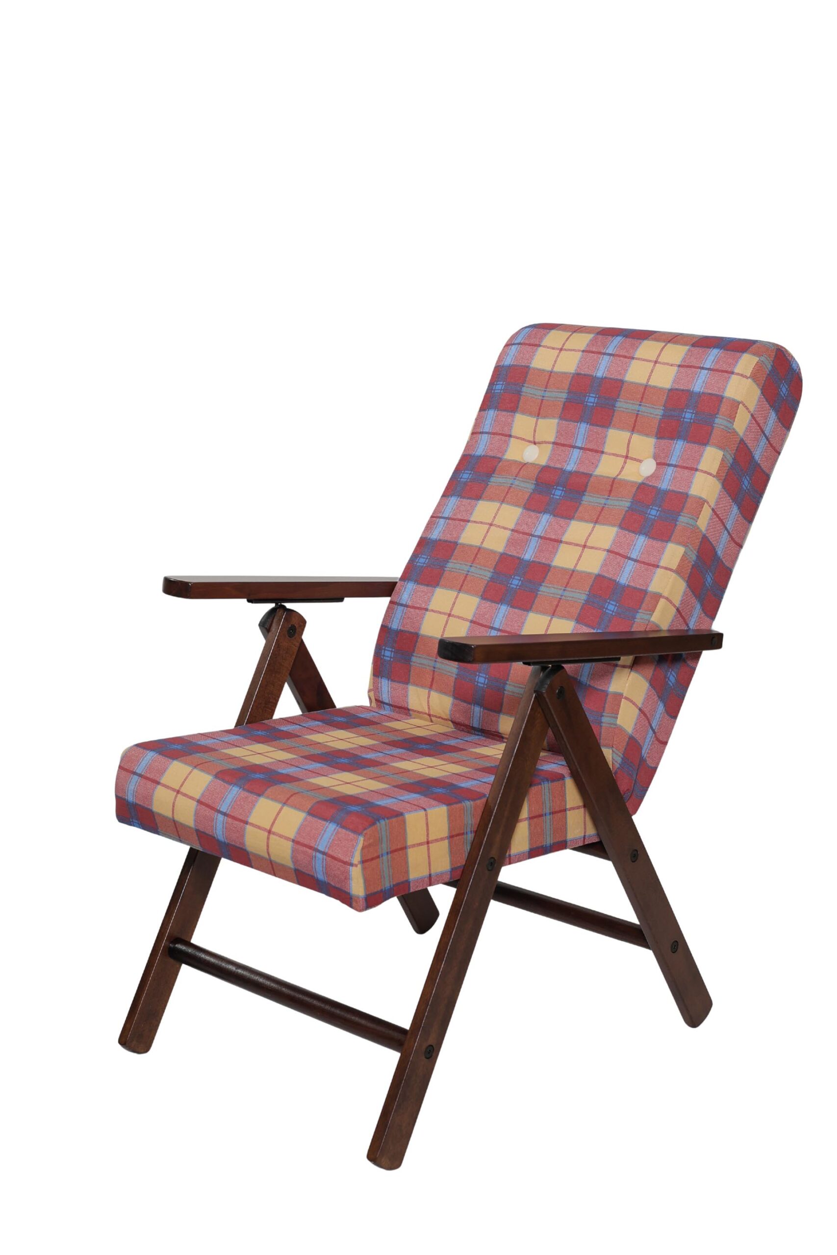 MAS020 POLTRONA MOLISANA NOCE TESSUTO BORDO CLASSICO INCLINATA