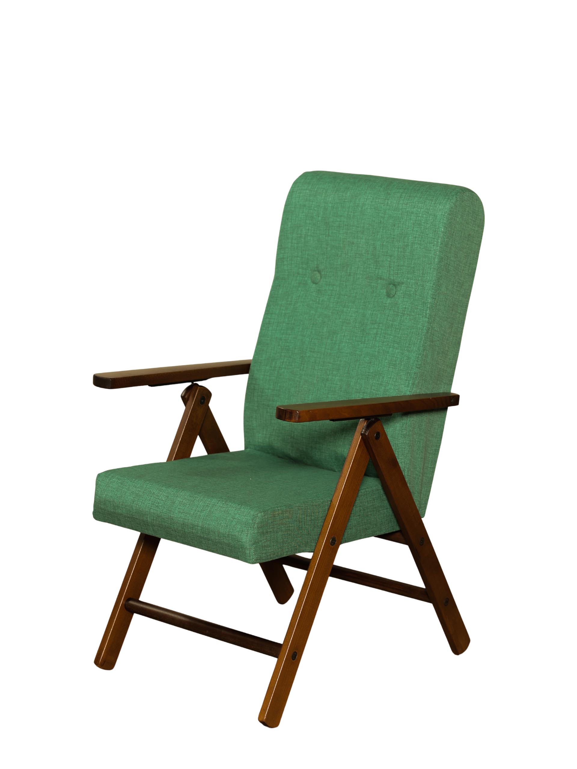 MAS020 POLTRONA MOLISANA NOCE VERDE TINTA UNITA