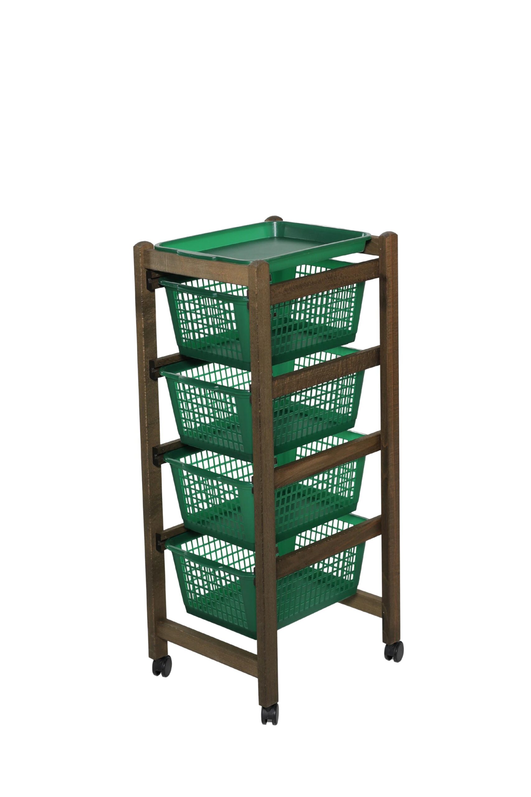 MAS022 CARRELLO JOLLY ECO NOCE CESTO VERDONE